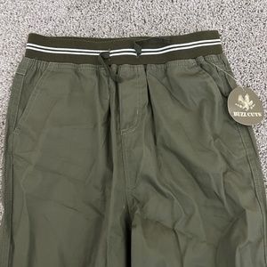 Buzz Cuts Boys Green Stretch Twill pull on Jogger Size 14/16 Large